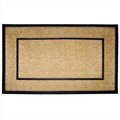 Nedia Home Nedia Home 18098 Single Picture - Black Frame 22 x 36 In. Coir with Rubber Frame Mat Plain 18098